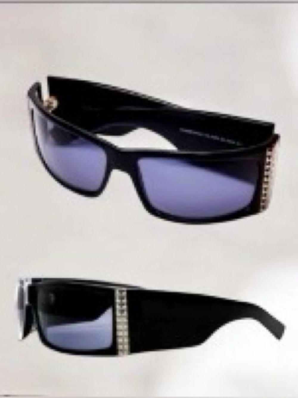 Valentino Black Oval Italian Made Stud Narrow Slim Wrap Vtg 60